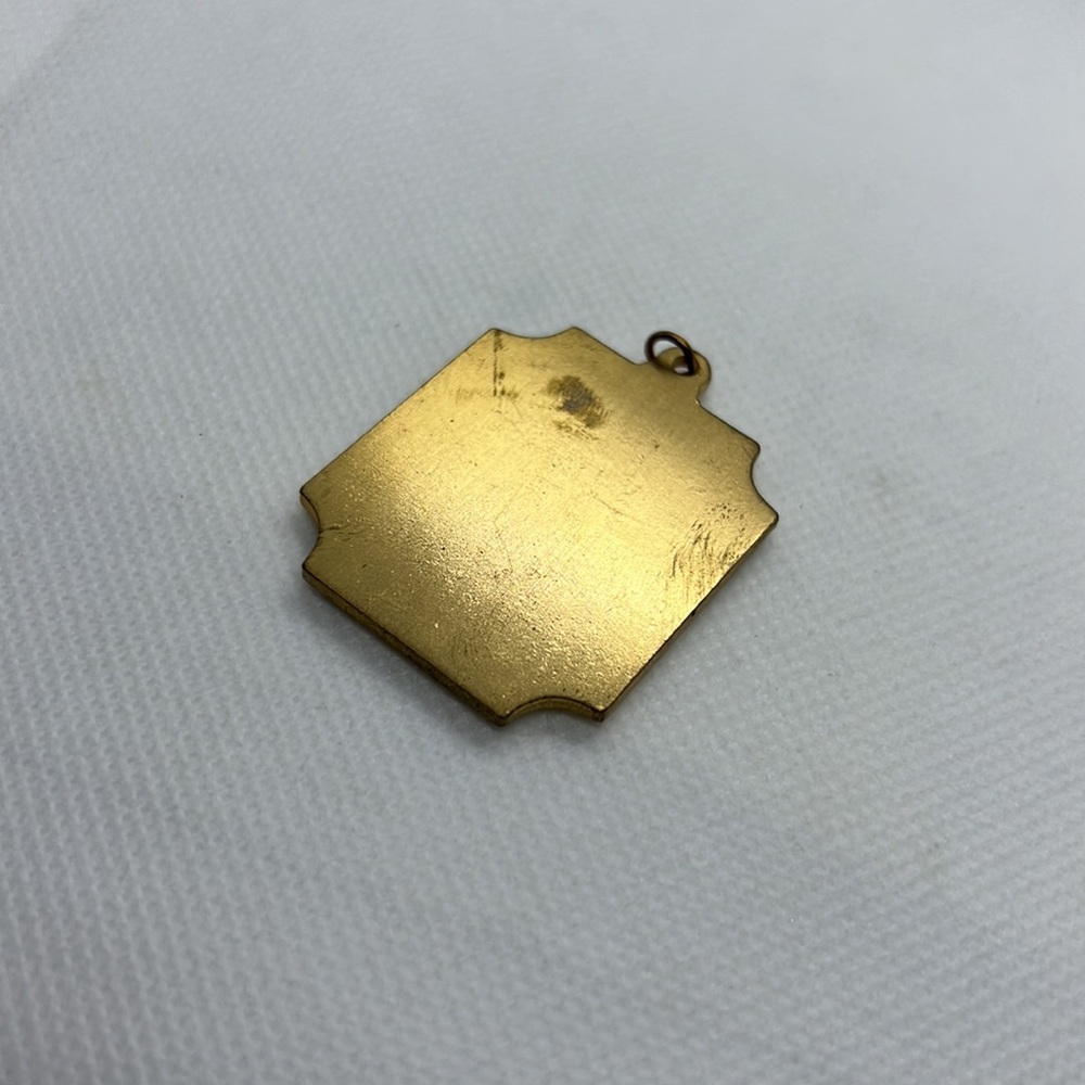B. P. O. E. ELKS PENDANT MEDALLION CHARM GOLD TONE - Picture 6 of 9